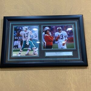 Framed Dan Marino Autographed Photo Set